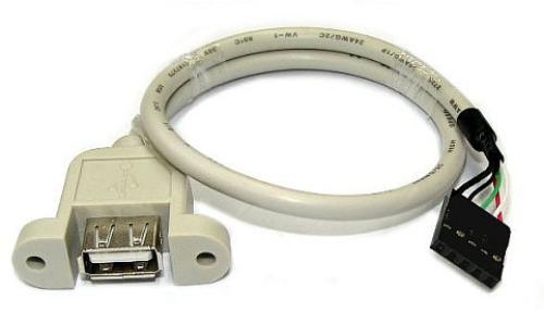 USB AF (U Type) to 2.54 5PX1 Cable 35cm